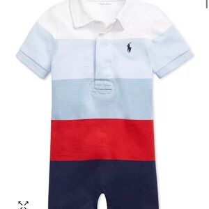 Polo Ralph Lauren Baby Boys Striped Cotton Rugby Shortall